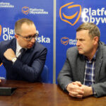 20.1.2016 Kielce. Konferencja prasowa z udziałem Agaty Wojdy, Artura Gierady i Jarosława Machnickiego / Wojciech Habdas / Radio Kielce