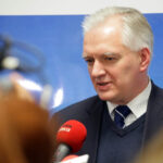 22.1.2016 Kielce. Wicepremier, minister nauki i szkolnictwa wyższego Jarosław Gowin odwiedził Kielce. / Wojciech Habdas / Radio Kielce