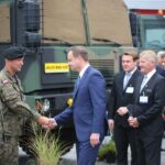 04.09.2015. Prezydent RP Andrzej Duda gościem Międzynarodowego salonu Przemysłu Obronnego w Kielcach / Wojciech Habdas / Radio Kielce