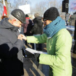23.1.2016 Kielce. KOD manifestował przeciw inwigilacji internetu. / Wojciech Habdas / Radio Kielce