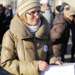23.1.2016 Kielce. KOD manifestował przeciw inwigilacji internetu. / Wojciech Habdas / Radio Kielce
