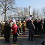 23.1.2016 Kielce. KOD manifestował przeciw inwigilacji internetu. / Wojciech Habdas / Radio Kielce
