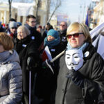 23.1.2016 Kielce. KOD manifestował przeciw inwigilacji internetu. / Wojciech Habdas / Radio Kielce