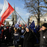 23.1.2016 Kielce. KOD manifestował przeciw inwigilacji internetu. / Wojciech Habdas / Radio Kielce