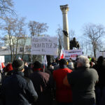 23.1.2016 Kielce. KOD manifestował przeciw inwigilacji internetu. / Wojciech Habdas / Radio Kielce