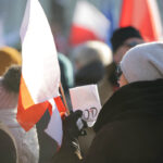 23.1.2016 Kielce. KOD manifestował przeciw inwigilacji internetu. / Wojciech Habdas / Radio Kielce