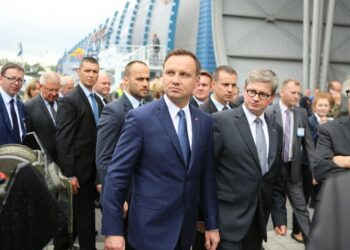 04.09.2015. Prezydent RP Andrzej Duda gościem Międzynarodowego salonu Przemysłu Obronnego w Kielcach / Wojciech Habdas / Radio Kielce