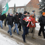 24.1.2016 Kielce. Marsz Pamięci na Karczówkę, związany ze 153 rocznicą Powstania Styczniowego. / Wojciech Habdas / Radio Kielce