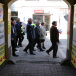 9.3.2015 Kielce. Protest "Solidarności" przed biurami poselskimi PO i PSL / Wojciech Habdas / Radio Kielce