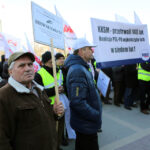 9.3.2015 Kielce. Protest "Solidarności" przed biurami poselskimi PO i PSL / Wojciech Habdas / Radio Kielce