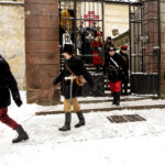 24.1.2016 Kielce. Karczówka. Pod pomnik powstańców styczniowych 1863 roku, odbył się Apel Pamięci, oddana została salwa honorowa. / Wojciech Habdas / Radio Kielce