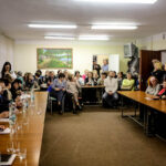 25.1.2016 Suchedniów. Spotkanie w Urzędzie Miasta i Gminy Suchedniów dotyczące planowanej reformy szkolnictwa. / Wojciech Habdas / Radio Kielce