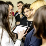 25.1.2016 Suchedniów. Spotkanie w Urzędzie Miasta i Gminy Suchedniów dotyczące planowanej reformy szkolnictwa. / Wojciech Habdas / Radio Kielce