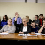 25.1.2016 Suchedniów. Spotkanie w Urzędzie Miasta i Gminy Suchedniów dotyczące planowanej reformy szkolnictwa. / Wojciech Habdas / Radio Kielce