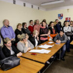 25.1.2016 Suchedniów. Spotkanie w Urzędzie Miasta i Gminy Suchedniów dotyczące planowanej reformy szkolnictwa. / Wojciech Habdas / Radio Kielce