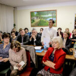 25.1.2016 Suchedniów. Spotkanie w Urzędzie Miasta i Gminy Suchedniów dotyczące planowanej reformy szkolnictwa. / Wojciech Habdas / Radio Kielce