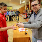 27.1.2016 Kielce. Ferie z futbolem. Wręczenie nagród. Nagrody indywidualne. / Wojciech Habdas / Radio Kielce