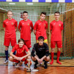 27.1.2016 Kielce. Ferie z futbolem. Wręczenie nagród. Gimnazjaliści - 1 miejsce - "Drużyna Actimela" / Wojciech Habdas / Radio Kielce