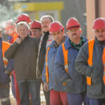 29.1.2016 Kopalnia Jaźwica. Premier Beata Szydło i Minister Sprawiedliwości Zbigniew Ziobro z wizytą w kopalni Jaźwica. / Wojciech Habdas / Radio Kielce