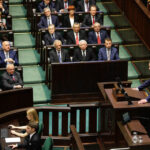 12.11.2015 Warszawa. Pierwsze posiedzenie Sejmu VIII kadencji. Wystąpienie Prezydenta Andrzeja Dudy. / Wojciech Habdas / Radio Kielce