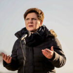 29.1.2016 Kopalnia Jaźwica. Premier Beata Szydło i Minister Sprawiedliwości Zbigniew Ziobro z wizytą w kopalni Jaźwica. / Wojciech Habdas / Radio Kielce