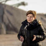 29.1.2016 Kopalnia Jaźwica. Premier Beata Szydło i Minister Sprawiedliwości Zbigniew Ziobro z wizytą w kopalni Jaźwica. / Wojciech Habdas / Radio Kielce