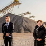 29.1.2016 Kopalnia Jaźwica. Premier Beata Szydło i Minister Sprawiedliwości Zbigniew Ziobro z wizytą w kopalni Jaźwica. / Wojciech Habdas / Radio Kielce