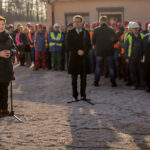 29.1.2016 Kopalnia Jaźwica. Premier Beata Szydło i Minister Sprawiedliwości Zbigniew Ziobro z wizytą w kopalni Jaźwica. / Wojciech Habdas / Radio Kielce