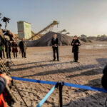 29.1.2016 Kopalnia Jaźwica. Premier Beata Szydło i Minister Sprawiedliwości Zbigniew Ziobro z wizytą w kopalni Jaźwica. / Wojciech Habdas / Radio Kielce