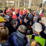 29.1.2016 Kopalnia Jaźwica. Premier Beata Szydło i Minister Sprawiedliwości Zbigniew Ziobro z wizytą w kopalni Jaźwica. / Radio Kielce