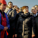 29.1.2016 Kopalnia Jaźwica. Premier Beata Szydło i Minister Sprawiedliwości Zbigniew Ziobro z wizytą w kopalni Jaźwica. / Wojciech Habdas / Radio Kielce