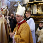 01.01.2016 Jędrzejów. Nuncjusz apostolski w Polsce abp Celestino Migliore przewodniczył uroczystościom oficjalnego ogłoszenia bł. Wincentego Kadłubka – patronem miasta. / Jarosław Kubalski / Radio Kielce