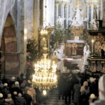 01.01.2016 Jędrzejów. Nuncjusz apostolski w Polsce abp Celestino Migliore przewodniczył uroczystościom oficjalnego ogłoszenia bł. Wincentego Kadłubka – patronem miasta. / Jarosław Kubalski / Radio Kielce