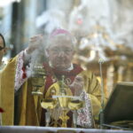 01.01.2016 Jędrzejów. Nuncjusz apostolski w Polsce abp Celestino Migliore przewodniczył uroczystościom oficjalnego ogłoszenia bł. Wincentego Kadłubka – patronem miasta. / Jarosław Kubalski / Radio Kielce