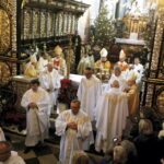 01.01.2016 Jędrzejów. Nuncjusz apostolski w Polsce abp Celestino Migliore przewodniczył uroczystościom oficjalnego ogłoszenia bł. Wincentego Kadłubka – patronem miasta. / Jarosław Kubalski / Radio Kielce