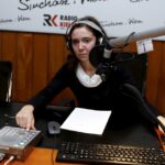 07.01.2016 Kielce. Punkty widzenia w Radiu Kielce. Podsumowanie roku w medycynie. Prowadząca audycje Iwona Murawska. / Jarosław Kubalski / Radio Kielce
