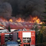 21.03.2014 Pożar Fabryki Mebli w Suchedniowie / Stanisław Blinstrub / Radio Kielce