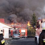 21.03.2014 Pożar Fabryki Mebli w Suchedniowie / Stanisław Blinstrub / Radio Kielce