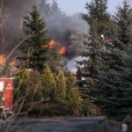 21.03.2014 Pożar Fabryki Mebli w Suchedniowie / Stanisław Blinstrub / Radio Kielce