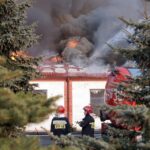 21.03.2014 Pożar Fabryki Mebli w Suchedniowie / Stanisław Blinstrub / Radio Kielce