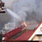 21.03.2014 Pożar Fabryki Mebli w Suchedniowie / Stanisław Blinstrub / Radio Kielce