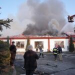 21.03.2014 Pożar Fabryki Mebli w Suchedniowie / Stanisław Blinstrub / Radio Kielce