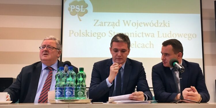 30.01.2016 Zarząd PSL. / Bartłomiej Zapała / Radio Kielce