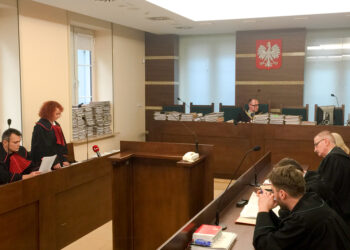 12.01.2016 Kielce. Sąd Okręgowy. Rozprawa wyłudzenie VAT. / Paweł Klepka / Radio Kielce