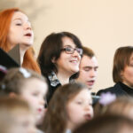 06.01.2015 Kielce. Kościół Franciszkanów. Koncert kolęd w wykonaniu Chórów Okazjonalnego i Fermata. / Stanisław Blinsrub / Radio Kielce