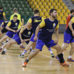 11.01.2015 Kielce. Pierwszy Trenig Vive Tauron Kielce / Stanisław Blinstrub / Radio Kielce