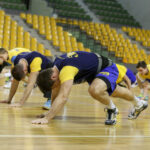 11.01.2015 Kielce. Pierwszy Trenig Vive Tauron Kielce / Stanisław Blinstrub / Radio Kielce