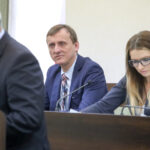 05.01.2016 Kielce. Nadzwyczaja sesja Rady Miasta o odwołanie prezydium rady. Joanna Winarska, Dawid Kędziora / Stanisław Blinstrub / Radio Kielce