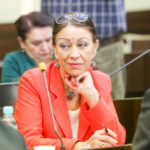 05.01.2016 Kielce. Nadzwyczaja sesja Rady Miasta o odwołanie prezydium rady. Marianna Noworycka-Gniatkowska / Stanisław Blinstrub / Radio Kielce