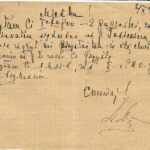 List odręczny Lucjusza Dorobczyńskiego do Mieczysława Molendowskiego. Oboje wywodzą się z "Męskiej Jedynki". Dorobczyński jako kapitan WP został zamordowany w Katyniu. Molendowski zaginął bez wieści. / skarzyskie-kroniki.pl